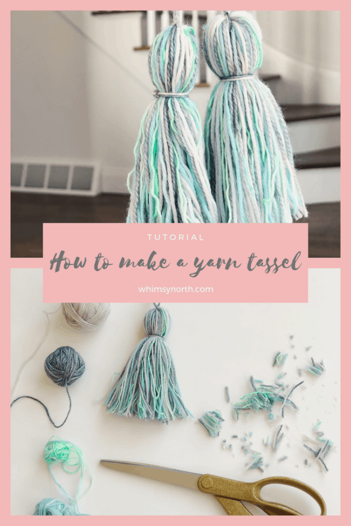DIY yarn tassel directions