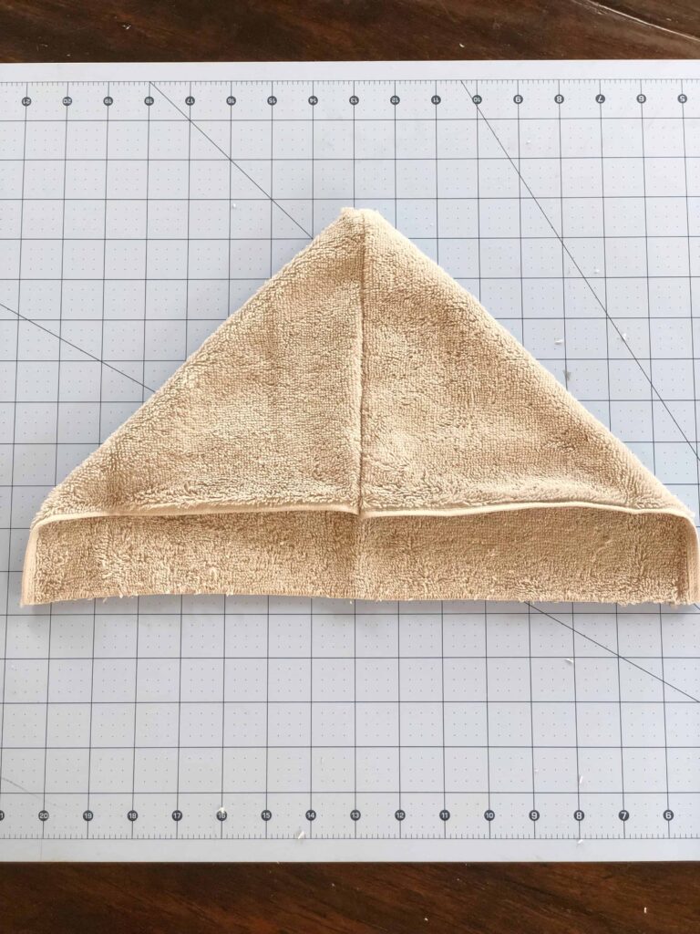 Hood of towel for hooded towel diy