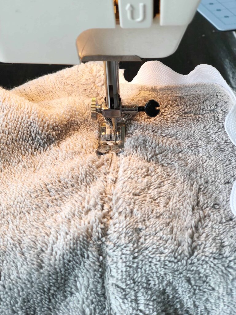 How to sew a hooded towel