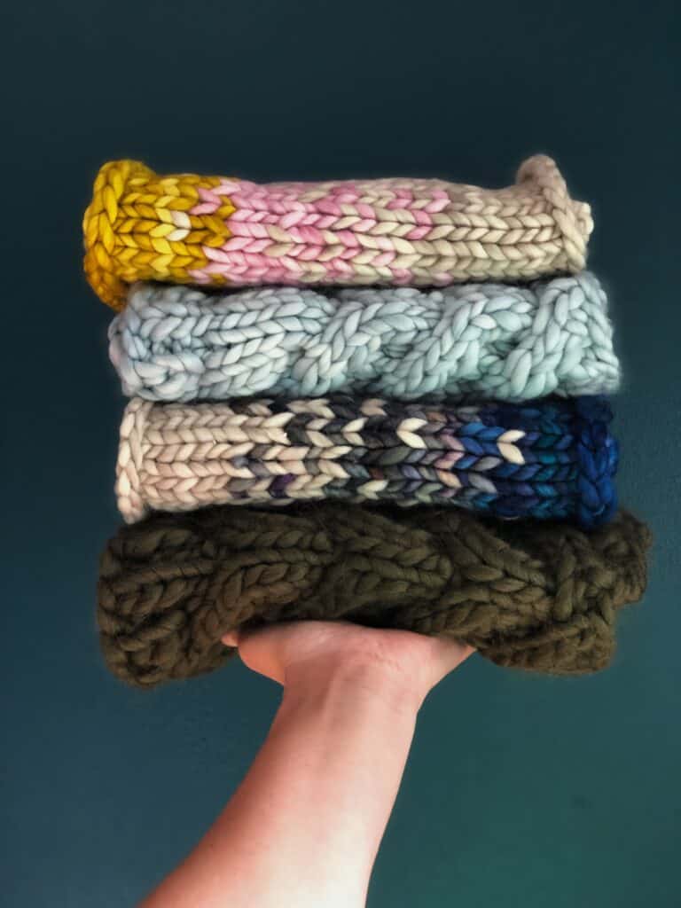 Chunky Knit Cowl Scarfs