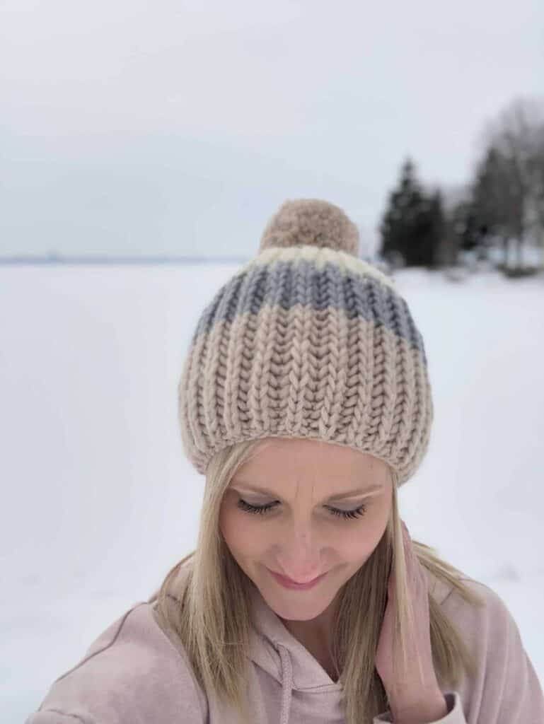 Beginner Brioche Free Hat Knitting Pattern