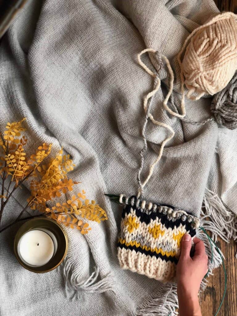 Fair Isle Hat Knitting Pattern