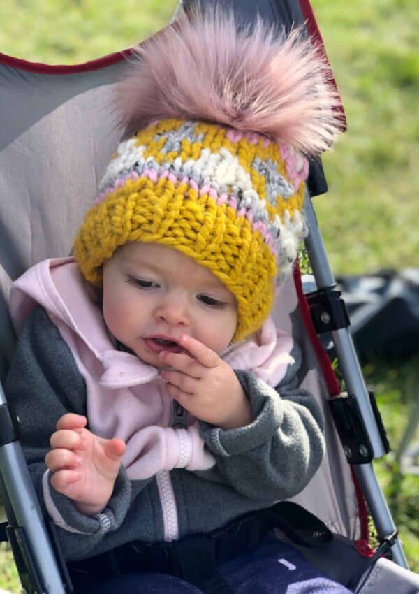 Glimmer Beanie –  Free Baby Hat Knitting Pattern