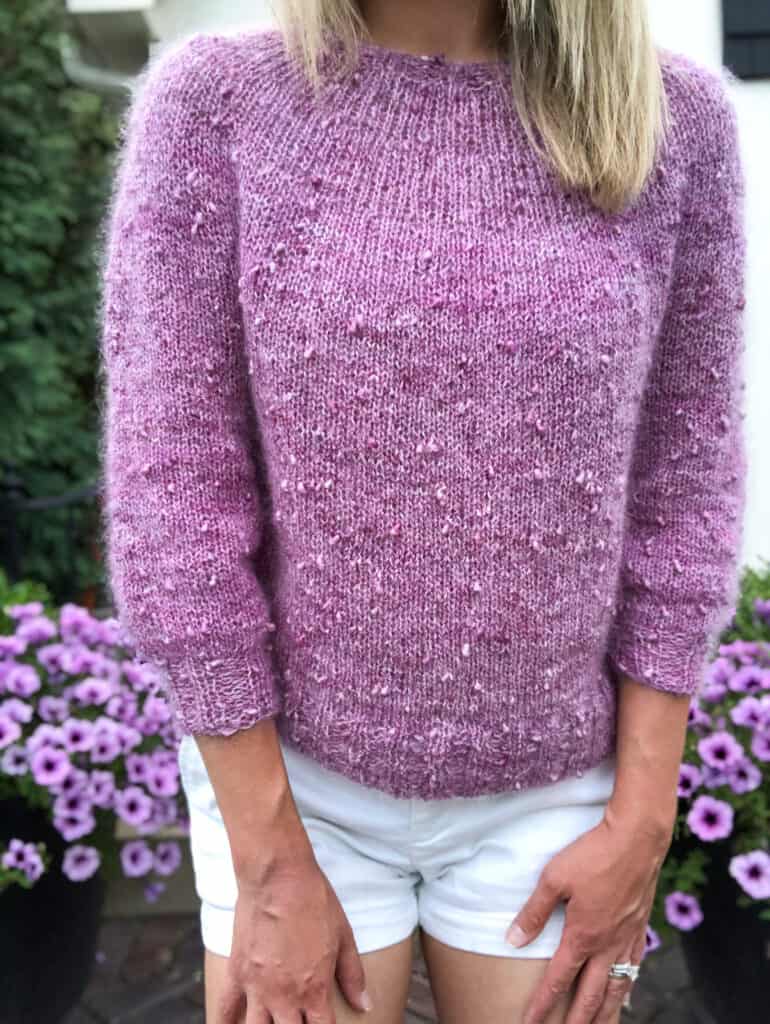 Easy circular yoke sweater knitting pattern - free on the blog