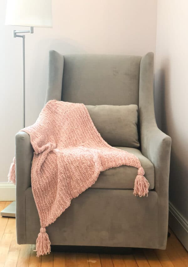 Woolflower Velvet Yarn Knit Blanket – Free Knitting Pattern