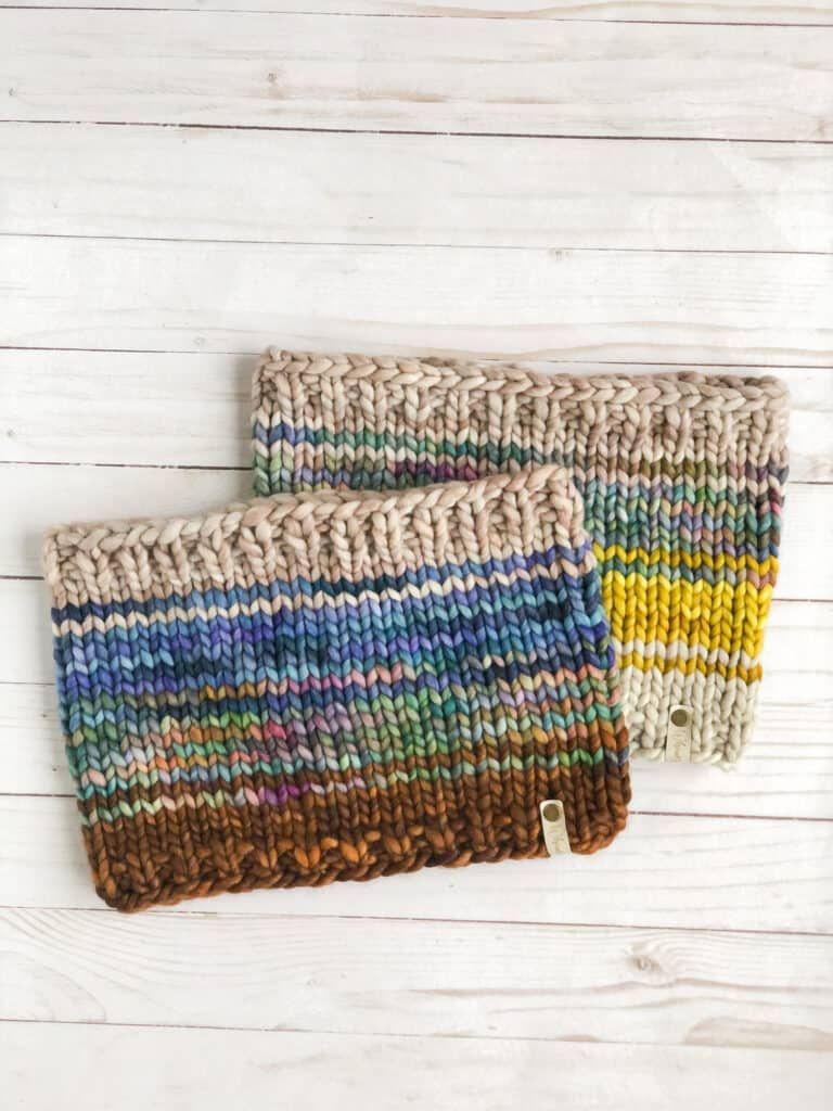 Easy Beginner Cowl Knitting Pattern