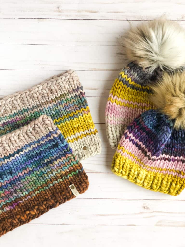Colorful Twist Headband - FREE Addi Knitting Machine Pattern - Whimsy North