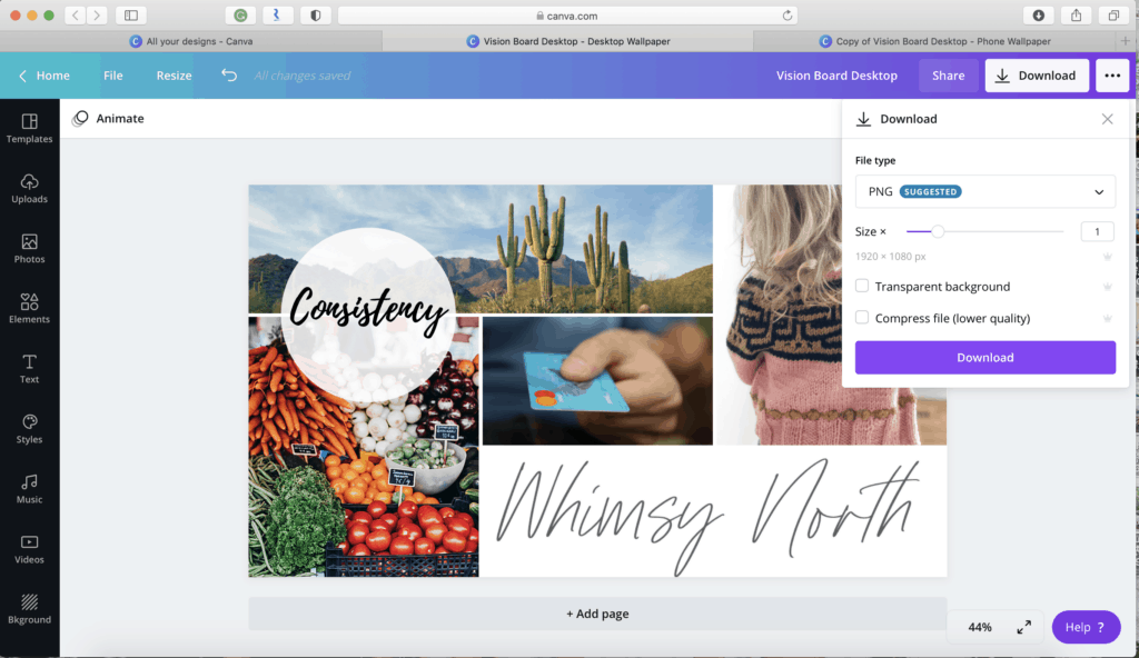 How to Create a Vision Board Online | Whimsy North