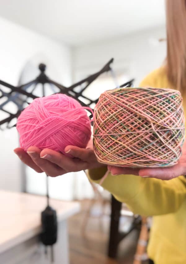 2 Ways to Wind Yarn- With and Without Tools
