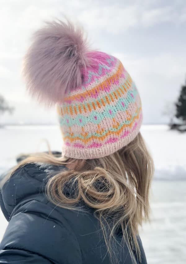 Winter Carnival Hat - Easy Fair Isle Knit Hat