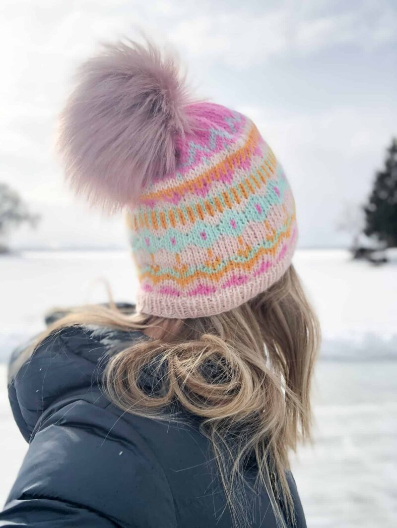 Winter Carnival Hat: Easy Fair Isle Knit Hat
