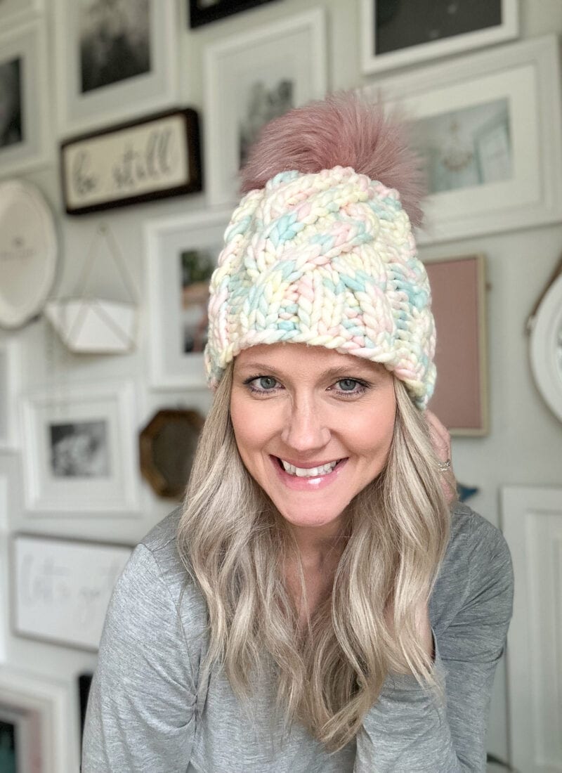 free cable hat knitting pattern